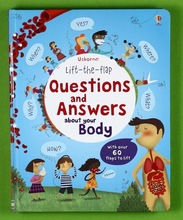 Usborne lift-the-flap Questions and Answers about your body English Educational Picture Books Baby kids learning reading gift 2024 - buy cheap