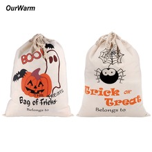 OurWarm 2pcs Festival Supplies Halloween Gift Bag Cartoon Pumpkin Spider Halloween Sacks Trick or Treat Bags Party Decorations 2024 - buy cheap