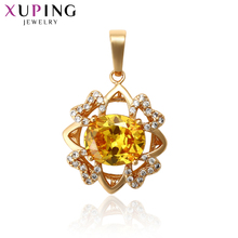 Xuping New Design Flower Jewelry Charms Style Slide Necklace Pendant for Women  Special Gift for Thanksgiving Day 31241 2024 - buy cheap