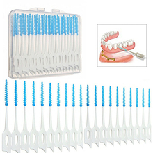 Y&W&F 40pcs Disposable Interdental Brushes Floss Elastic Soft Oral Care Toothpick Plastic Clean Tooth Floss Tool Drop Ship 2024 - buy cheap