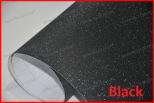 1 pc 1.52MX0.5M Black Frost Glitter Diamond vinyl film Matt Glitter Diamond car sticker with bubble free FREE SHIPPING 2024 - buy cheap