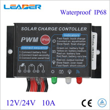 À prova d' água Controlador de Carga Solar PWM 10A/20A Regulador 12 V/24 V Auto LEVOU Exibição Controlador Do Painel Solar para a Luz CONDUZIDA 2024 - compre barato