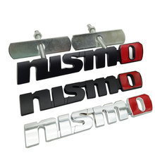 Chrome NISMO АВТО наклейки Передняя решетка автомобиля эмблемы значка Стайлинг для Nissan Tiida Teana Skyline Juke X-trail Almera Qashqai 2024 - купить недорого
