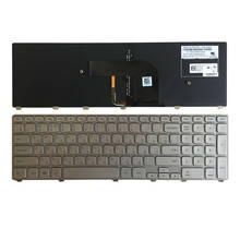 NEW for Dell Inspiron 17 7000 7737 Laptop Keyboard Backlit SILVER Russian/RU Teclado 0XVK13 MP-13B53SUJ442 2024 - buy cheap