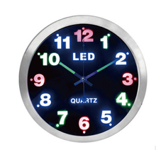Color Night Glow Wall Clock Simple Digital Metal Led Lights  Luminous Clock Display Living Room Reloj Pared Watch Home 50w157 2024 - buy cheap