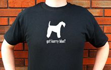 Camisetas de manga corta de algodón para hombre, ropa de verano, azul Kerry, 2019 Camiseta con gráfico de perro, camisetas divertidas y bonitas de concierto 2024 - compra barato