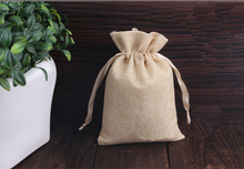 14*18cm 1000pcs Handmade Jute Drawstring Burlap Bags For Wedding Party Christmas Gift Jewelry Pouches Packaging Bags 2024 - buy cheap