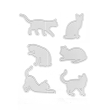 6 Types Cat Metal Cutting Dies Stencils for DIY Scrapbooking Embossing Easter Decoration Paper Cards Crafts Die Cuts New 2019 2024 - buy cheap