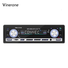 Vinerone Car Radio 12V Bluetooth Car Stereo Autoradio  In-dash 1 Din FM Aux Input Receiver TF USB MP3 WMA Player 2024 - buy cheap