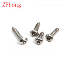 100pcs/lot ST4.2*10/13/16/19/25 Stainless Steel Security Six-Lobe Round head self tapping screw, SUS 304 torx screw 2024 - buy cheap