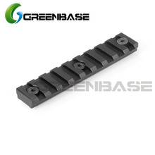 Greeenbase Keymod Rail 9 ячеек Keymod, система защиты рук 95 мм, рельсовая база для NSR 20 мм, рельсовая алюминиевая направляющая 2024 - купить недорого