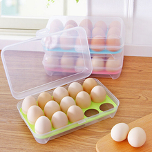 15 пустых кухонных ящиков для хранения яиц в холодильнике, держатель, коробка для хранения, портативный пластиковый ящик для яиц домашняя кухонная для хранения, кухонные инструменты для хранения 2024 - купить недорого