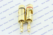 6 pcs\lot New Brass Plug Speaker Banana  Wire Connector with 4mm Hole and 7.2mm Hole Free Shipping 2024 - buy cheap