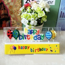 New Creative Scented Happy Birthday Candles Balloon Cartoon Love Candles Cake for Children Gifts Birthday Decoration Home Decor 2024 - buy cheap