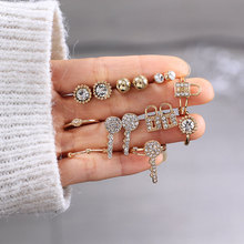 rhinestone jewelry sets earring ring set rhinestone sieraden sets 2024 - buy cheap
