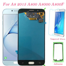ЖК-экран для Samsung Galaxy A8 2015 A800F сенсорный экран дигитайзер ЖК-дисплей для Samsung Galaxy A800 A8000 сборка оригинал 2024 - купить недорого