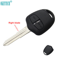 OkeyTech Remote Car Key Case Shell 2 Button for MITSUBISHI Lancer EX Keyless Entry Fob Car Alarm Cover Housing Uncut Right Blade 2024 - buy cheap