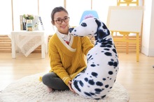 huge 90cm pillow 3D simulation animal dalmatian plush toy zipper closure washable pillow Christmas gift w1095 2024 - buy cheap