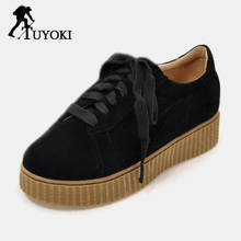 Tuyoki Size 34-43 Women Sneakers Ladies Walking Shoes Platform Heels Sport Shoes For Women Flats Casual Classic Brand Zapatos 2024 - buy cheap