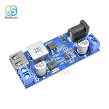 DC-DC-fuente de alimentación de 24V/12V a 5V, convertidor reductor, reemplaza LM2596S, módulo de carga reductor USB ajustable para teléfono 2024 - compra barato