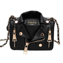 New Brand Design Chain Motorcycle Bags Women Clothing Shoulder Rivet Jacket Bags Messenger Bag Women Leather Handbags Tote 2024 - buy cheap