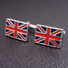 Free shipping, high-end British flag cufflinks fashion men's shirt cufflinks top designer exclusive design shirt button 2024 - buy cheap