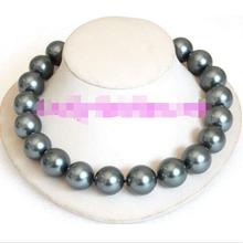 Envío Gratis 20mm 100% Tahitian negro Mar del Sur shell collar de perlas 2024 - compra barato