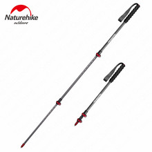 Naturehike Ultralight 135g Carbon Fiber Walking Stick 3 Section Portable Trekking Poles Outer Lock Hiking Climbing Trekking Pole 2024 - buy cheap