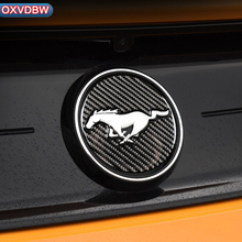 Sinal Do Carro de Fibra De carbono Traseira 3D etiqueta Do Emblema para Ford Mustang Carro Adesivos de Carro-Styling 2015 2016 2017 Auto acessórios 2024 - compre barato