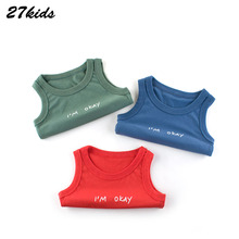 3-9Years Cartoon Kids Child Fancy T Shirts Boys Waitscoat Children Sleeveless T Shirts for Meninas Vestido 2024 - buy cheap