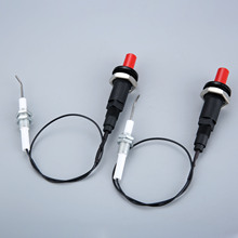 Ignição piezo spark com kit de cabos, aquecedor a gás, conjunto m10, 2 peças 2024 - compre barato