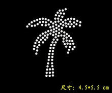 4pc/lot coconut palm hot fix rhinestone transfer motifs fixing rhinestones applique iron on crystal transfers design 2024 - buy cheap