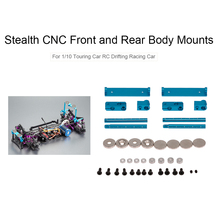 Killerbody RC Car Front and Rear Body Mounts Stealth CNC for 1:10 Traxxas Axial HSP HPI RC Touring Drifting Cars 2024 - buy cheap