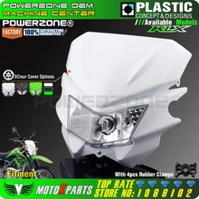 Powerzone Motorcycle Universal Headlight For Kawasaki KLX125 KLX150 250 450 CRF RMZ YZF EXC Dirt Bike Motocross Enduro 2024 - buy cheap