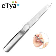 1Pcs Nail Art DIY Nail File Stainless Steel Cuticle Pusher Buffer Side Grinding Rod Manicure Pedicure Scrub Nail Arts Care Tools 2024 - buy cheap