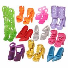 10 Pair Fashion Doll Shoes Heels Sandals For 1/6 Barbies Dolls accessories et017 2024 - buy cheap