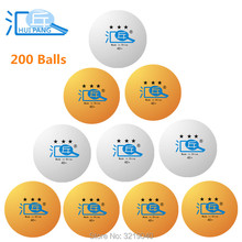 Мячи для настольного тенниса HUIPANG 3 звезды 40 + новый материал 200 шт. мячи для пинг-понга оранжевые/белые 2024 - купить недорого