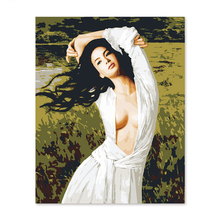 Famous beauty topless Xie Chuyu digital painting Diy  by numbers hand painted picture 2024 - buy cheap