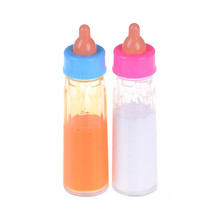 1PCS Play House Toys Bottle Upside Down And Become Less Milk Bottle Magic Doll Accessories White/Orange Birthday Xmas Gift 2024 - купить недорого