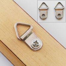 100pcs/set D Ring Hanging Picture Frame Strap Hanger Hooks Oil Painting Mirror Hanger with Screws Kit 2024 - buy cheap