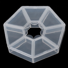 Doreen Box hot- 2 контейнера для хранения бусин с 7 отделениями 9x9x2 см (B11991) 2024 - купить недорого