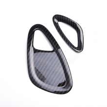 2pcs Carbon Fiber Printed Car Dashboard Vent Cover Air Outlet Moulding Trim for Smart fortwo forfour 2015 2016 2017 2024 - buy cheap