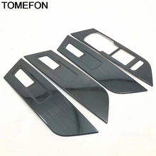 TOMEFON For Skoda Karoq 2017 2018 2019 LHD Inner Door Armrest Window Switch Button Cover Trim Accessories Stainless Steel ABS 2024 - buy cheap