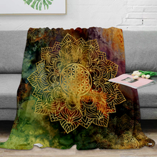 Flower Of Life Batik Throw Blanket Warm Microfiber Blanket Best Sale Flannel Blanket For Beds Home Decor Wholesale 2024 - buy cheap