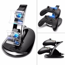 Hot Sale USB LED Light Dual Controller Charging Dock Station Charger For Xbox One Gamepad Game Accessories 2024 - buy cheap
