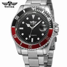 WINNER Top Luxury Brand Watch Men Automatic Mechanical Watch Men Silver Stainless Steel Clock Business Watches Relogio Masculino 2024 - buy cheap