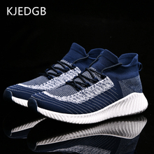 KJEDGB 2019 Comfortable Men's Casual Shoes Unisex Men Women Light Breathable Sneakers Couple Socks Shoes Footwear Dropshipping 2024 - buy cheap