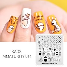 KADS Immaturity 014 Nail Art Stamping Templates Manicure Stamp Plate Stencil for Nails Art Stamper DIY Designs Print 2024 - buy cheap