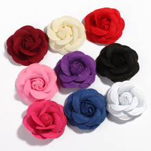120pcs/lot 9colors 6.5cm Rolled Petal Rose Artificial Fabric Flowers with leaves For Wedding Decoration DIY Decorative Wreath 2024 - buy cheap