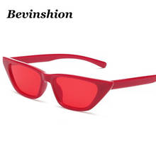 Cool Small Brand Designer Sexy Cute Cat Eye Sunglasses Women Fashion New Arrival 2018 Sun Glasses Red Pink Purple Lens Shades UV 2024 - buy cheap